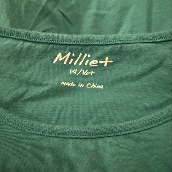 Millie loves Lily green and blue striped leggings Girls matching set size 14 - Picture 5 of 5